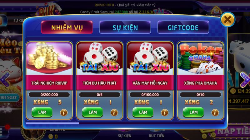 Khuyến mãi dành cho thành viên cổng game được cập nhật thường xuyên