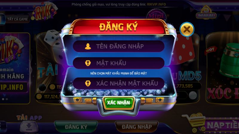 Các bước đơn giản để tạo tài khoản tại Rikvip